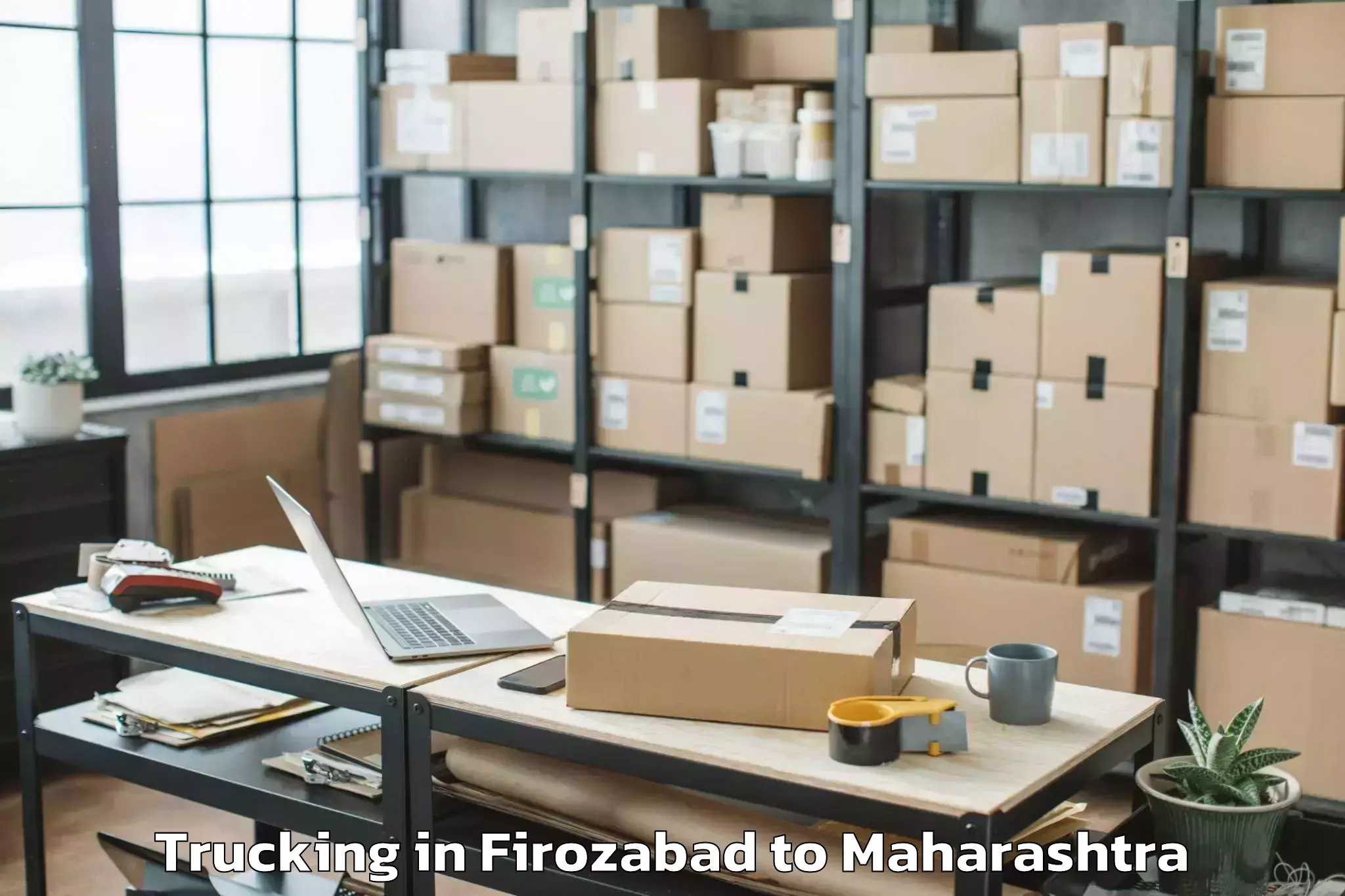 Book Firozabad to Ghoti Budruk Trucking Online